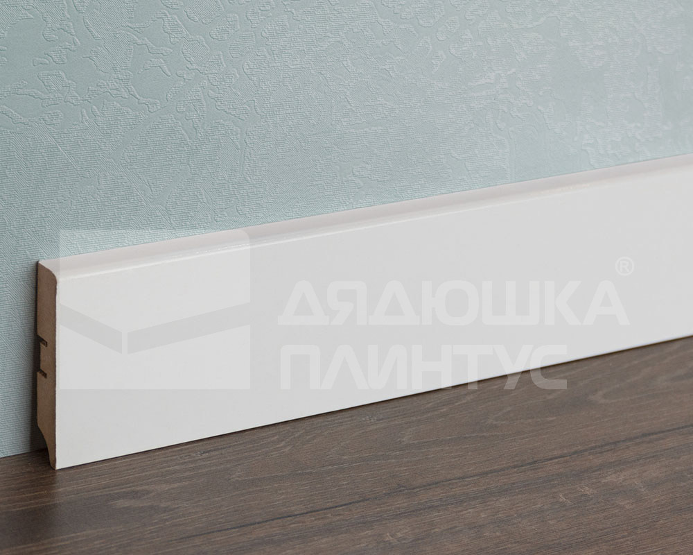 Плинтус МДФ Smartprofile Глосс 80A Белый
