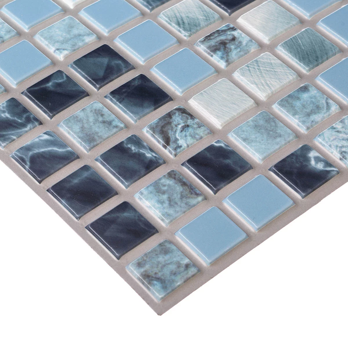 Панель самоклеящаяся ПВХ 480*480 15шт/уп Мозаика Океан. Цена указана за 3,5 м²