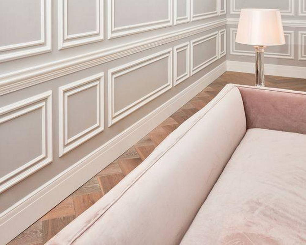 Плинтус из полистирола высокой плотности NMC Wallstyl FL2 Белый