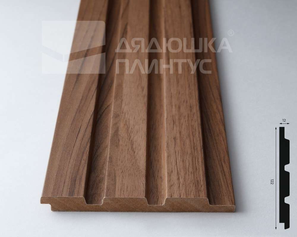 Панель МДФ ACUPAN 61.08.122502.92 рейки 12х122х2760 мм Орех светлый