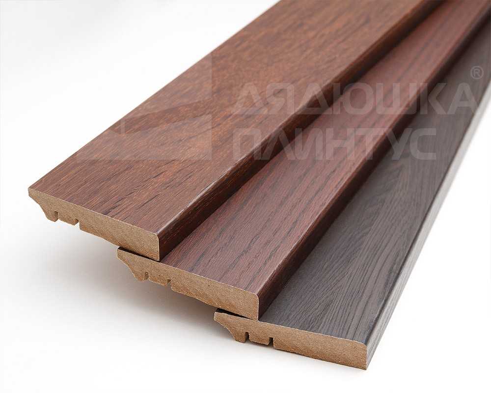 Плинтус МДФ Волшебная палочка Гарден 60 мм.206 Дуб коричневый