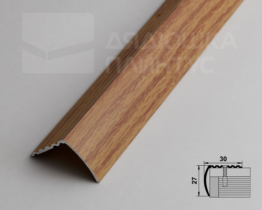 Порог угловой ПУ 04.900.084 Дуб универсальный