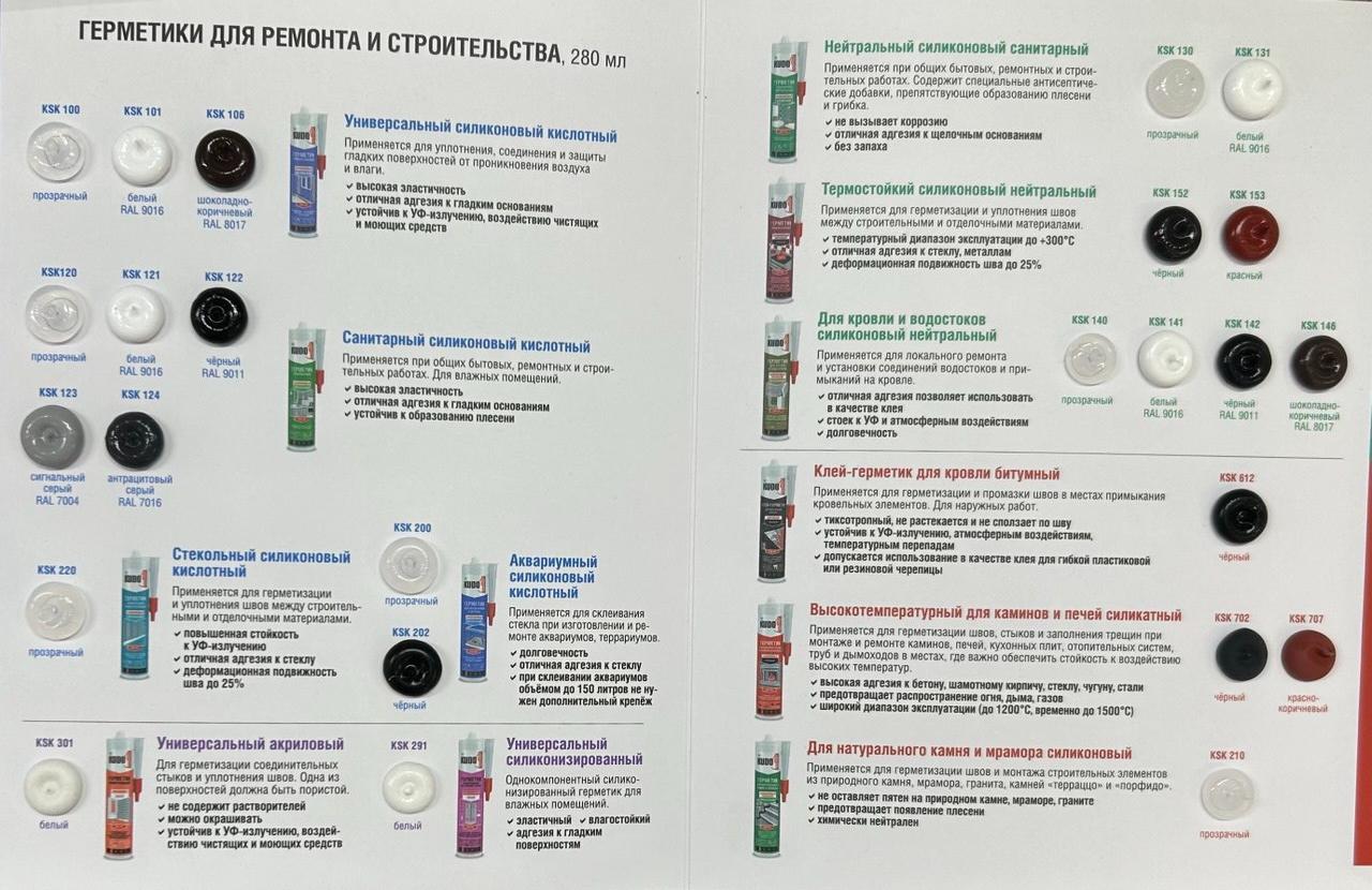 Герметик KUDO "KSK-312" для паркета Серый 280мл