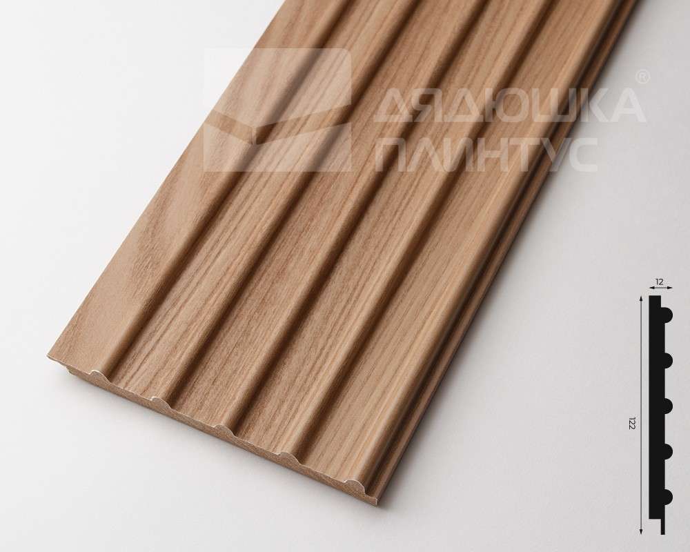 Панель МДФ ACUPAN 61.08.122507.95 трубки 12х122х2760 мм Эльм натуральный
