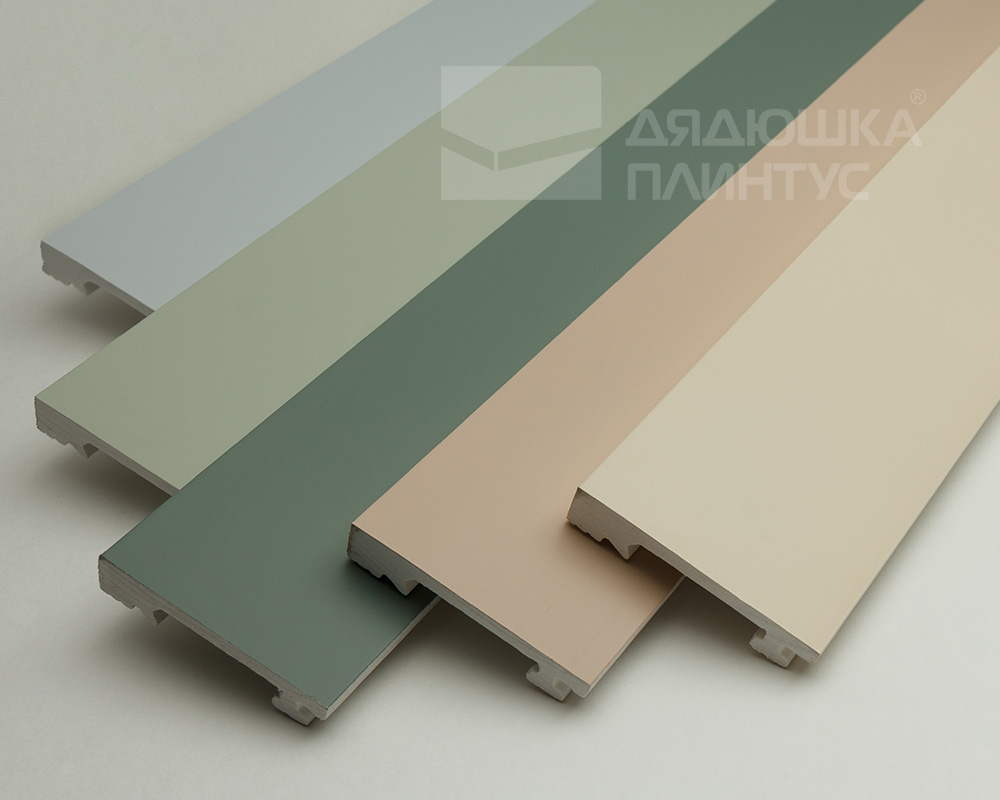 Плинтус из полистирола высокой плотности Волшебная Палочка. Окрашенная. 80мм 2м. NCS 1002-Y