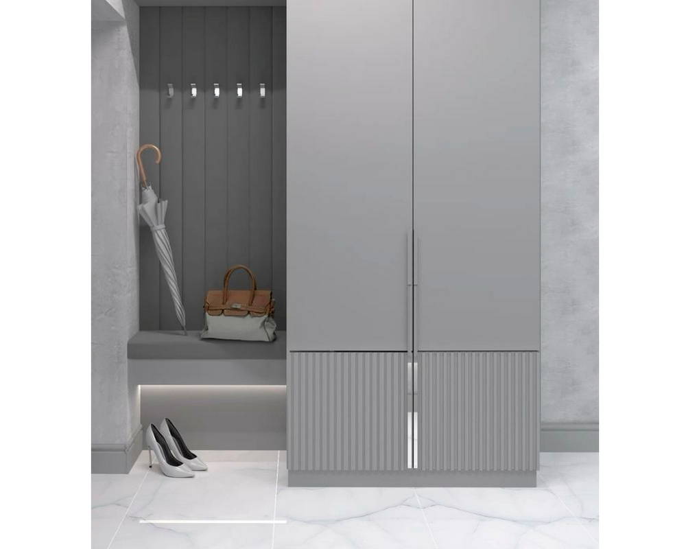 Плинтус СОЛИД 1 UHD 01/80 80*12*2000. Белый под покраску