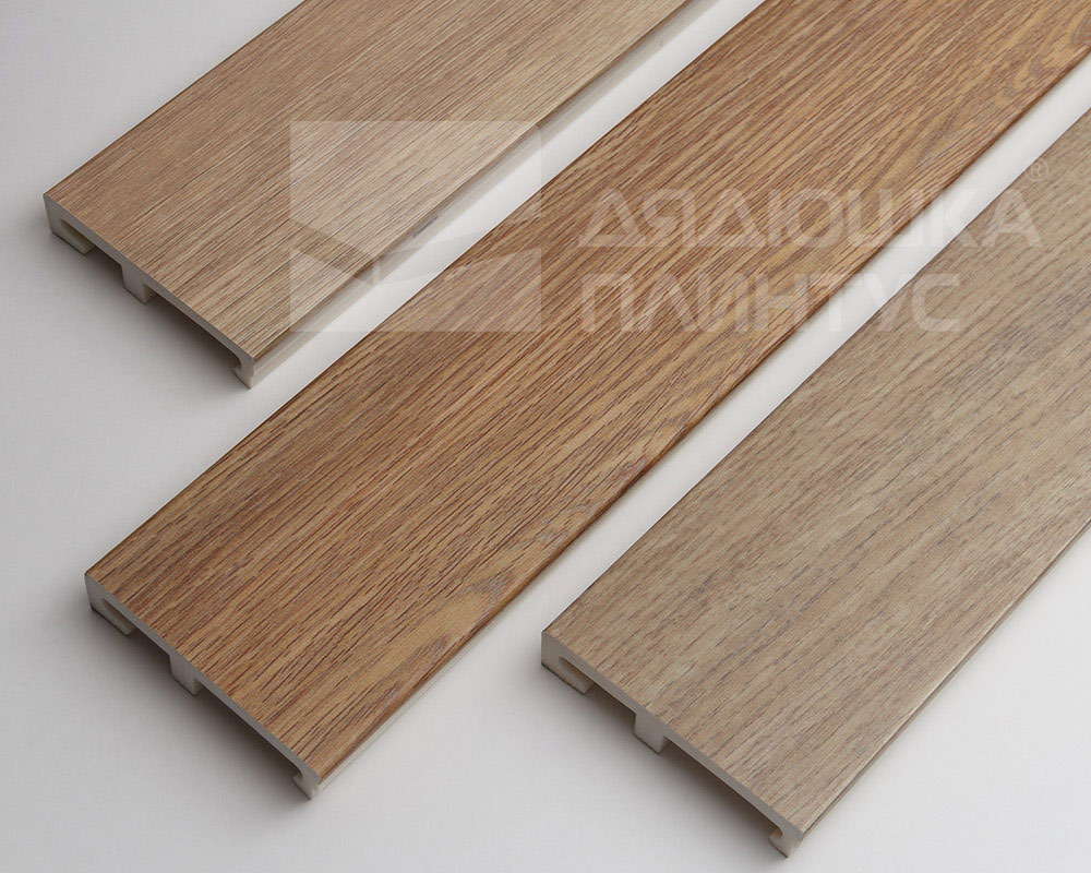 Плинтус напольный Salag Alpha 80 Уникальный Дуб 2,4м