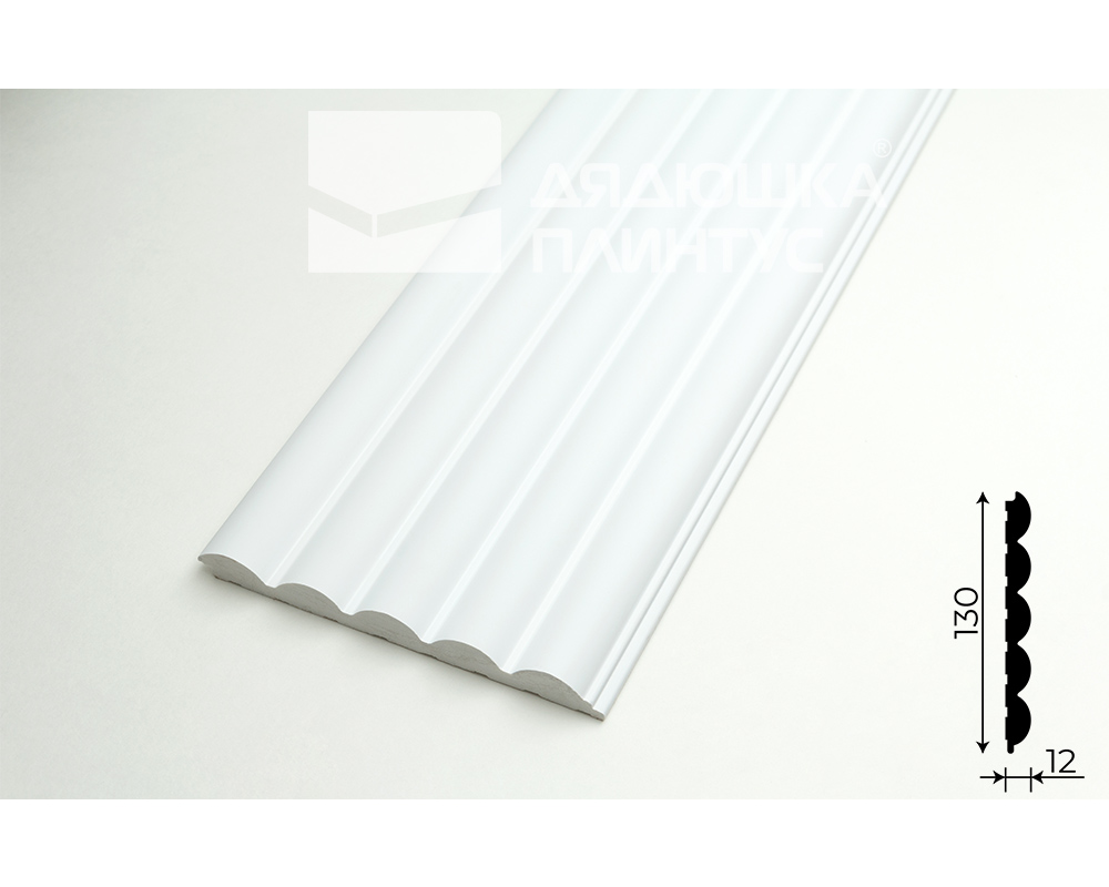 Стеновая панель 3D СОЛИД 4 UHD 07/130 130*2800 белая