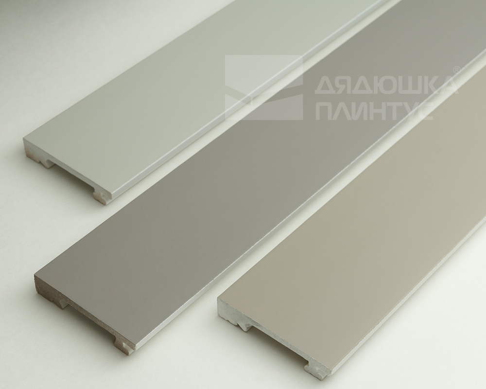 Плинтус из полистирола высокой плотности Волшебная Палочка. Окрашенная. 80мм 2м. NCS 0502-Y