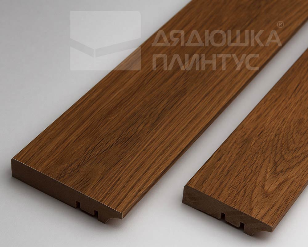 Плинтус МДФ Волшебная палочка Гарден 60 мм.206 Дуб коричневый