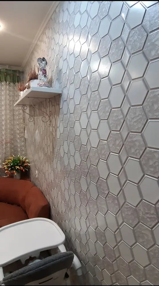 Панель ПВХ ГРЕЙС 973*492 10шт/уп Шестигранник Хавада. Цена указана за 4,8 м²