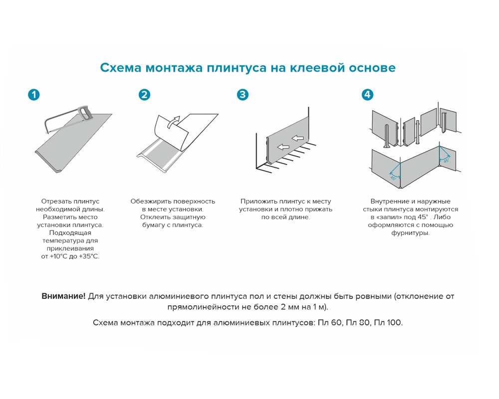 Плинтус алюминиевый Пл 100.2500.042лк Шампань