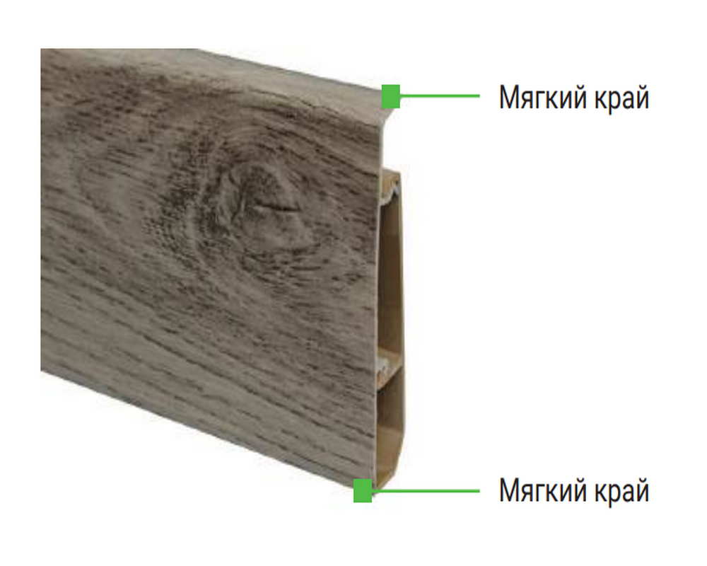 Плинтус ПВХ MAGIC STIСK 77мм 2,2 м MS02 Прованс