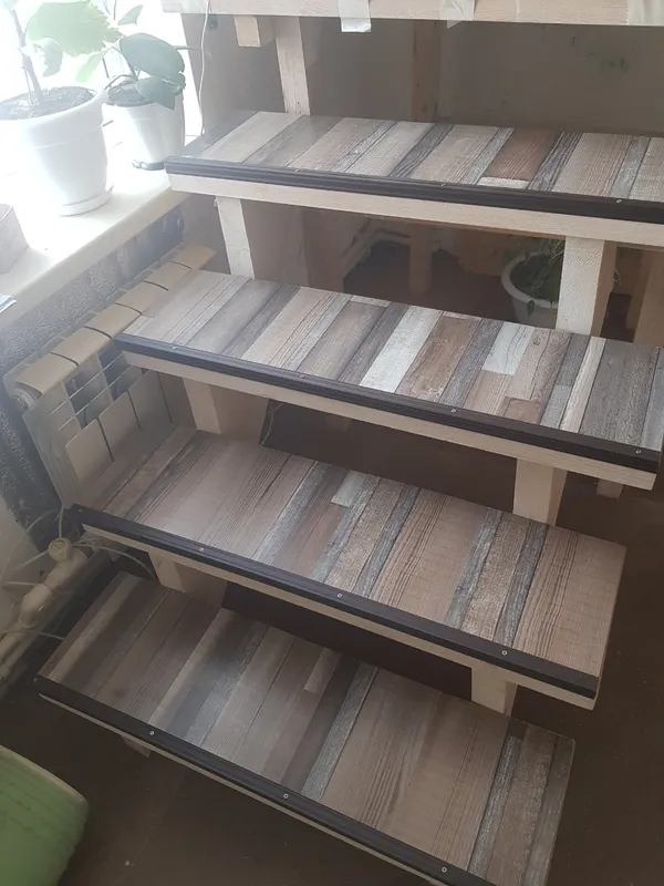 Порог угловой ПУ 04.900.058 Бетон сильвер