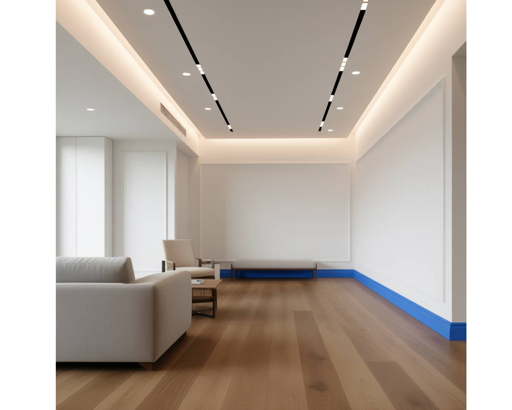 Плинтус из полистирола высокой плотности HI WOOD B80A 80мм х 12,5мм х 2,0м.