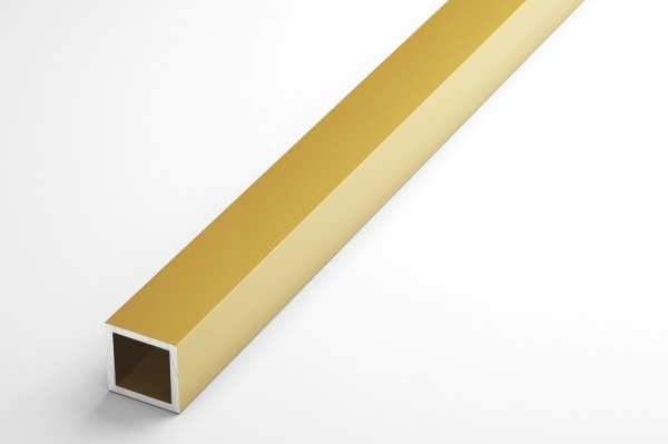 Труба квадратная 15х15 мм ТКв 02.2000.502л Золото. Цена за 5 штук.