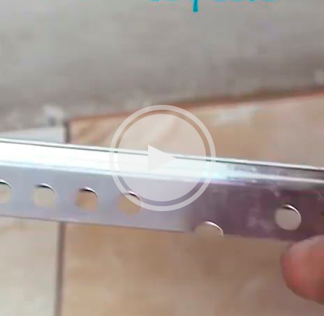 Монтаж профиля для ступеней из нержавеющей стали