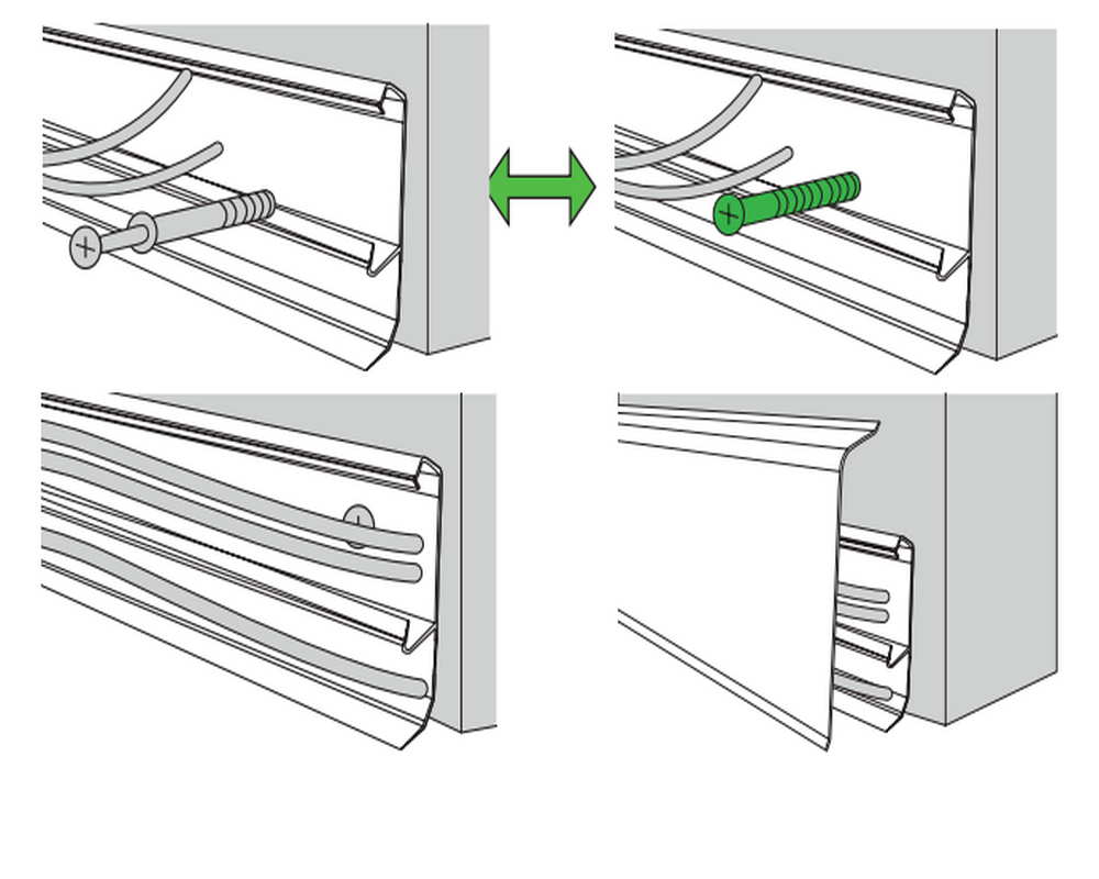 Плинтус ПВХ MAGIC STIСK 77мм 2,2 м MS03 Сканди