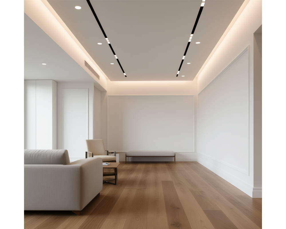 Плинтус из полистирола высокой плотности NMC Wallstyl FL2 Белый